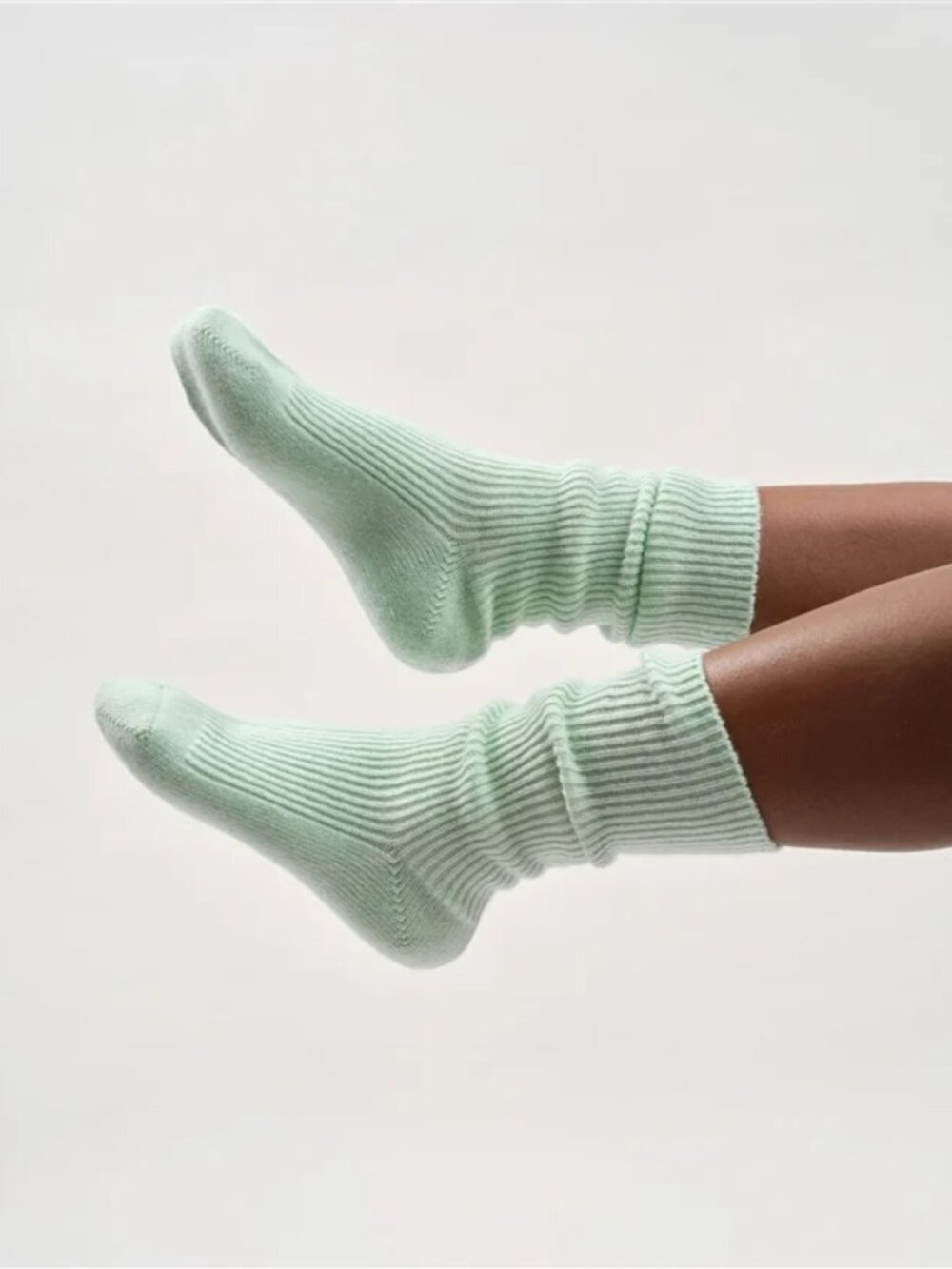 NWT UO Standard Cloth Knit Athletic Blue Crew Sock